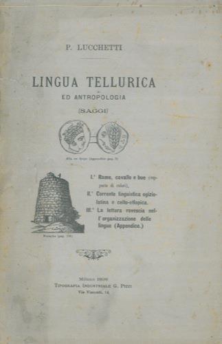 Lingua tellurica ed antropologica (Saggi) - copertina