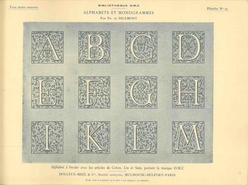 Alphabets et Monogrammes - Thérèse de Dillmont - copertina