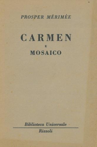 Carmen & mosaico - Prosper Mérimée - copertina