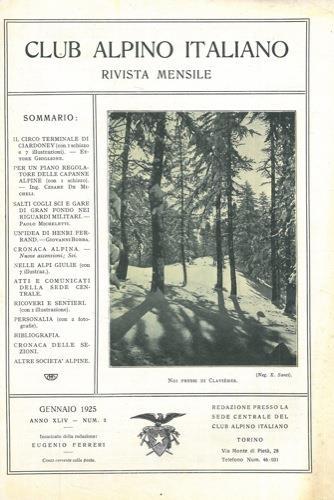 Club Alpino Italiano. Rivista mensile - Eugenio Ferreri - copertina