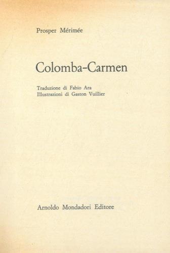 Colomba-Carmen - Prosper Mérimée - copertina