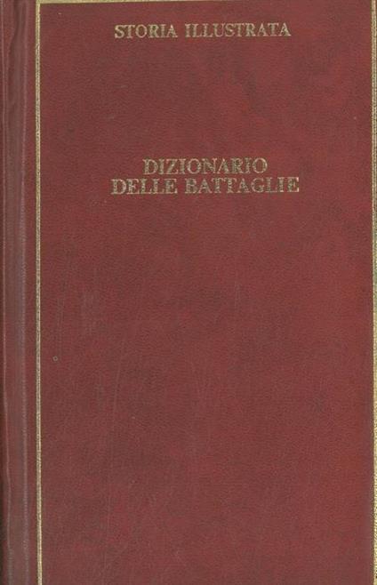 Dizionario delle battaglie - copertina