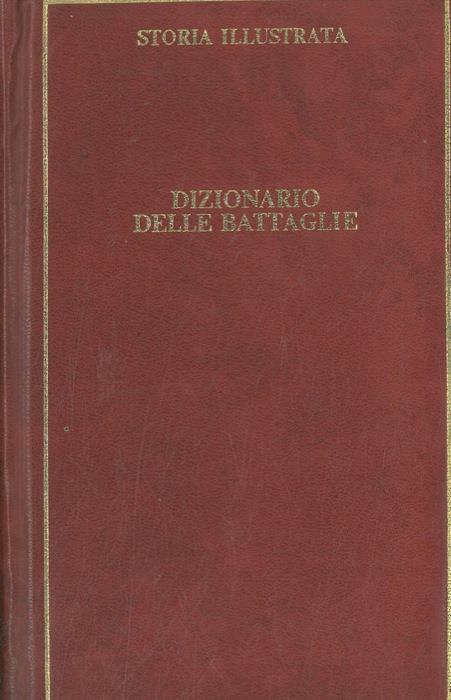 Dizionario delle battaglie - copertina