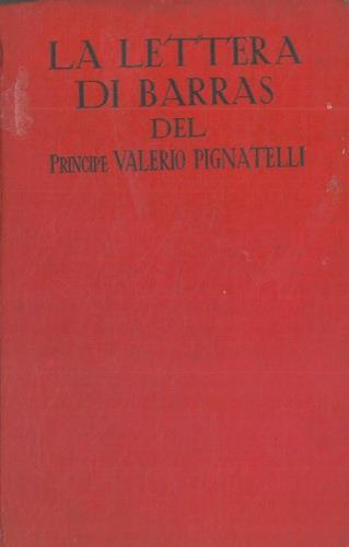 La lettera di Barras - Valerio Pignatelli - copertina