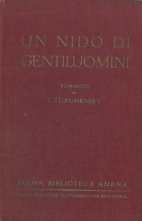 Un nido di gentiluomini - Ivan Turgenev - copertina