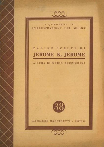 Pagine scelte di Jerome K. Jerome - Mario Buzzichini - copertina