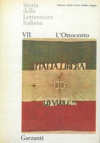 Storia della Letteratura Italiana. Vol. VII. L'Ottocento. Vol. VIII. Dall'Ottocento al Novecento. Vol. IX. Il Novecento - Emilio Cecchi - copertina