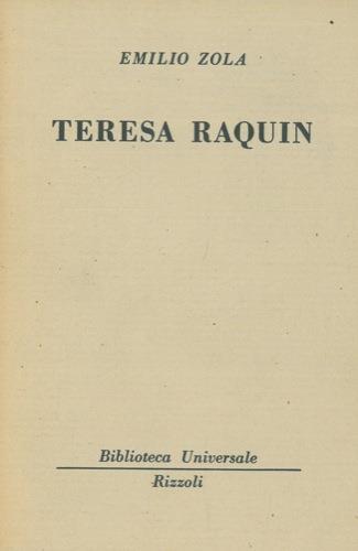 Teresa Raquin - Émile Zola - copertina