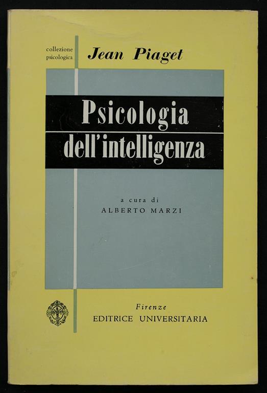 Psicologia dell'intelligenza - Jean Piaget - copertina