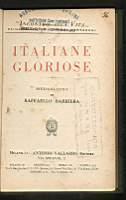 Italiane gloriose - Raffaello Barbiera - copertina
