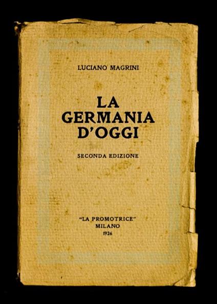 La Germania d'oggi - Luciano Magrini - copertina