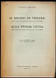 Il regno di Venere - Alla figlia Lucia - Giuseppe Lombardo - copertina