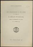 Per l'inaugurazione di una lapide in onore di Carlo Pascal nella Università di Pavia il 10 aprile 1949