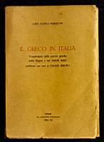 Il greco in Italia - Luigi Teofilo Barucchi - copertina