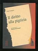 Il diritto alla pigrizia - Paul Lafargue - copertina