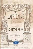 L' africaine - Giacomo Meyerbeer - copertina