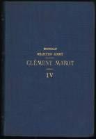 Oeuvres completes de Clement Marot Tome IV