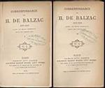 Correspondance de H. De Balzac 1819-1850 volume I e II