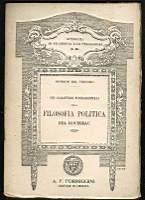 Opuscoli di filosofia e pedagogia n. 21 Sui caratteri fondamentali della filosofia politica di Rousseau