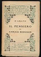 Il pensiero di Enrico Bergson - Ferdinando D'Amato - copertina