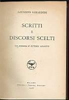 Scritti e discorsi scelti - Giuseppe Girardini - copertina