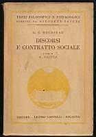 Discorsi e contratto sociale - Jean-Jacques Rousseau - copertina