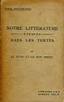 Notre litterature etudiee dans les textes II