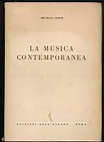 La musica contemporanea - Brunello Rondi - copertina