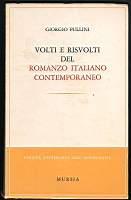 Volti e risvolti del romanzo italiano contemporaneo - Giorgio Pullini - copertina