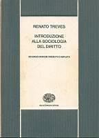 Introduzione alla sociologia del diritto - Renato Treves - copertina