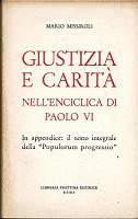 Giustizia e carità nell'enciclopedia di Paolo VI - Mario Missiroli - copertina