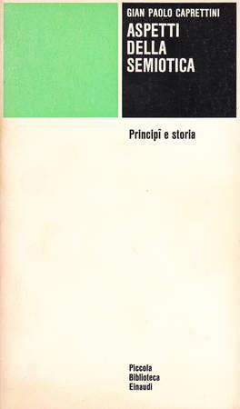 Aspetti della semiotica - Gian Paolo Caprettini - copertina