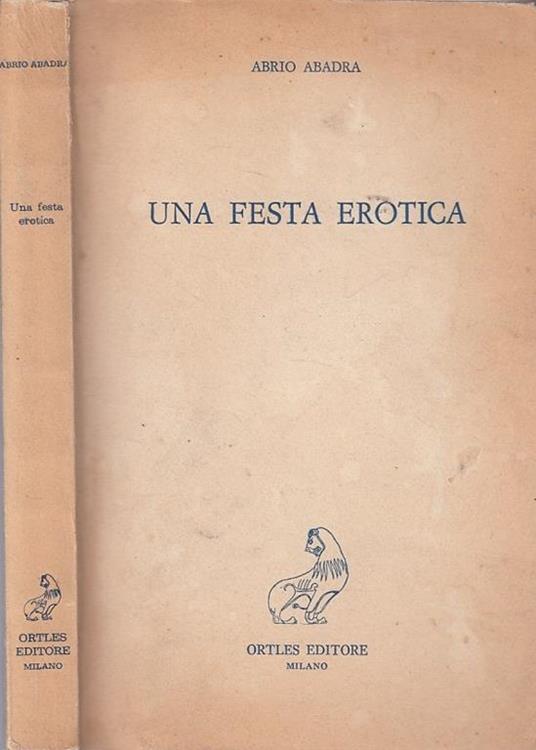 Una Festa Erotica - Abrio Abadra - copertina