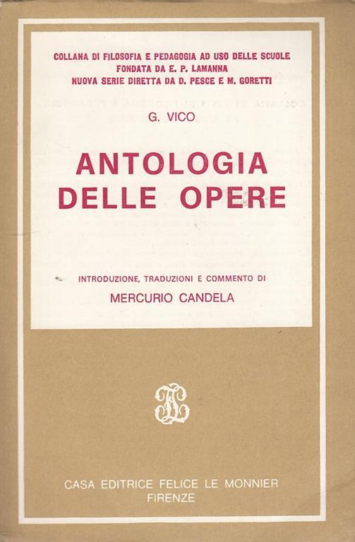 Antologia Delle Opere - Giambattista Vico - 2