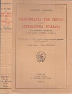 Crestomazia Secoli Letteratura Italiana