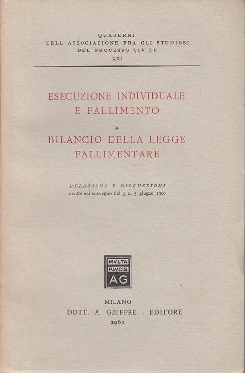 Esecuzione Individuale e Fallimento - 3