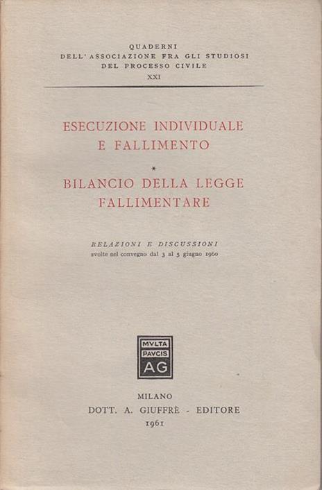 Esecuzione Individuale e Fallimento - 4