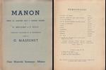 Libretto Opera Manon