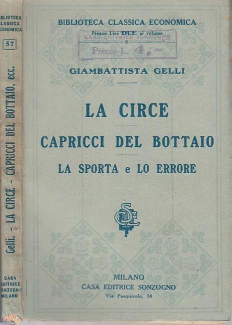 La Circe Capricci del Bottaio - Giambattista Gelli - 3