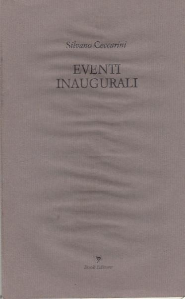 Eventi inaugurali - Silvano Ceccarini - copertina