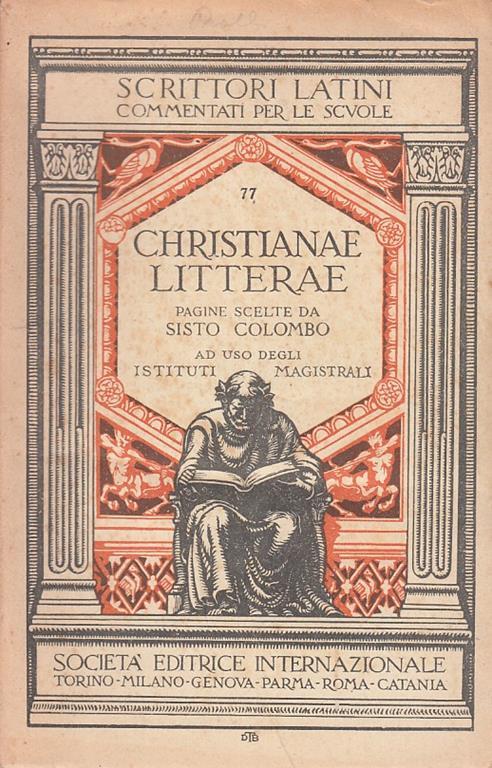 Christianae Litterae - Sisto Colombo - copertina