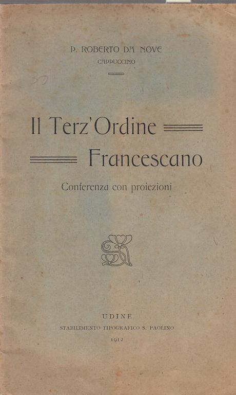 Il Terz'Ordine Francescano - Roberto Da Nove - copertina