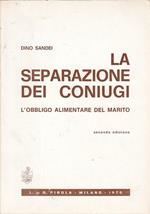 La Separazione Dei Coniugi. L'Obbligo Alimentare Del Marito