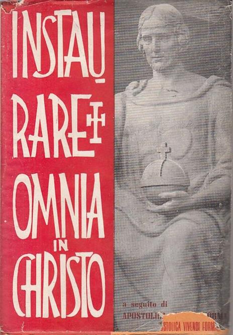 Instaurare Omnia In Christo - copertina