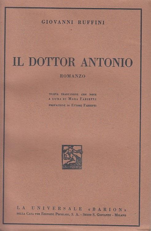 Il Dottor Antonio - Giovanni Ruffini - copertina