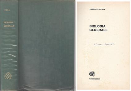 Biologia Generale - Emanuele Padoa - copertina