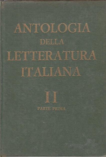 Antologia Letteratura Italiana Ii Parte Prima - Angelo Gianni - copertina