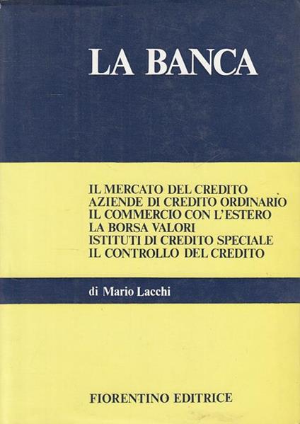 La Banca - Mario Lacchi - copertina