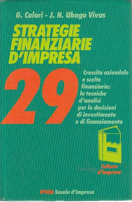 Strategie Finanziarie D'impresa 29- Calori Vivas- Ipsoa - G. Calori - copertina