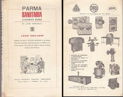 Parma Sanitaria Allineamento Biennale 1955/1956- Radaelli - Luigi Radaelli - copertina